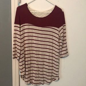 Quarter length sleeved shirt